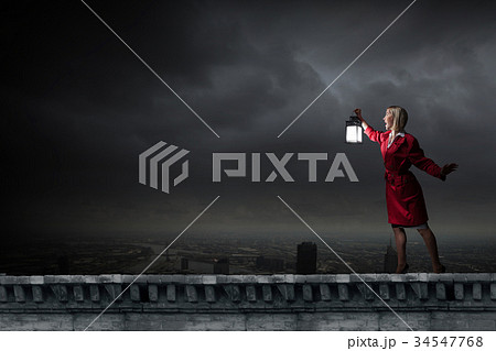 Woman with lantern Woman with lantern 34547768