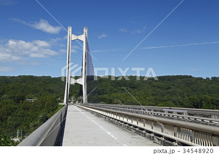 秩父ハープ橋(荒川:秩父市) 秩父ハープ橋(荒川:秩父市) 34548920