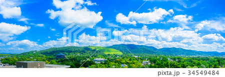 奈良県の街並み 展望 34549484