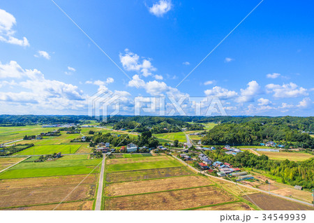 睦沢町上之郷 長楽寺付近を空撮 睦沢町上之郷 長楽寺付近を空撮 34549939