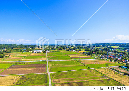 睦沢町上之郷 長楽寺付近を空撮 睦沢町上之郷 長楽寺付近を空撮 34549946