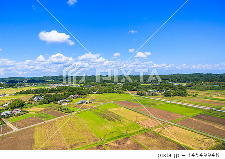 睦沢町上之郷 長楽寺付近を空撮 睦沢町上之郷 長楽寺付近を空撮 34549948