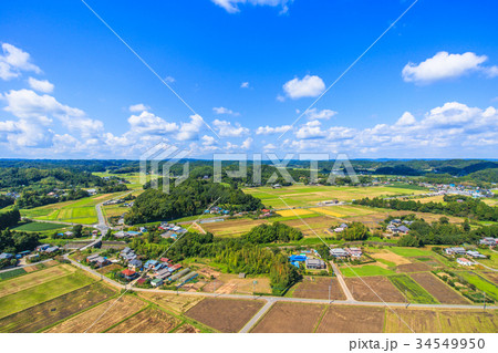 睦沢町上之郷 長楽寺付近を空撮 睦沢町上之郷 長楽寺付近を空撮 34549950