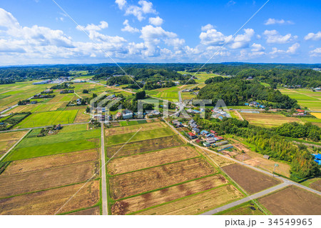 睦沢町上之郷 長楽寺付近を空撮 睦沢町上之郷 長楽寺付近を空撮 34549965