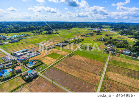 睦沢町上之郷 長楽寺付近を空撮 睦沢町上之郷 長楽寺付近を空撮 34549967