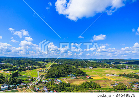睦沢町上之郷 長楽寺付近を空撮 睦沢町上之郷 長楽寺付近を空撮 34549979