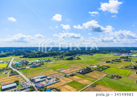 睦沢町上之郷 長楽寺付近を空撮 睦沢町上之郷 長楽寺付近を空撮 34549983