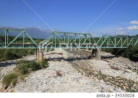 JR大糸線 高瀬川橋りょう JR大糸線 高瀬川橋りょう 34550028