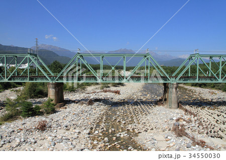 JR大糸線 高瀬川橋りょう JR大糸線 高瀬川橋りょう 34550030