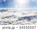Blue sky and white cloud. Sunny day 34550507
