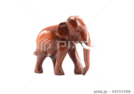 Wooden elephant 34555406