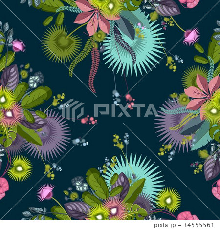 Seamless Botanical pattern Seamless Botanical pattern 34555561