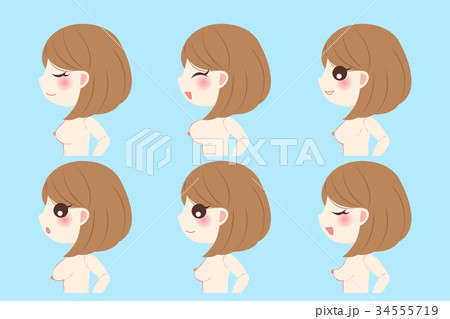 woman with chest shape woman with chest shape 34555719