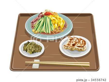 冷やし中華・餃子 34556742
