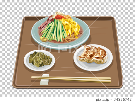 冷やし中華・餃子 34556742
