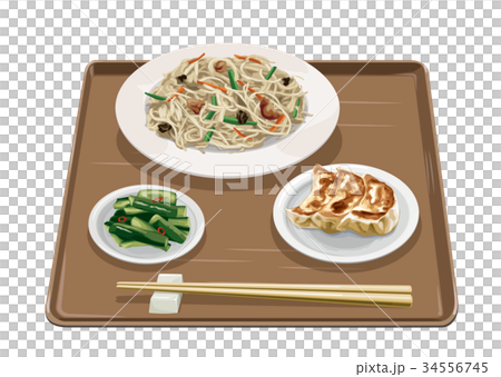 焼きビーフン・餃子 34556745