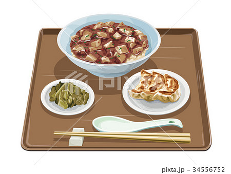 マーボー丼・餃子 マーボー丼・餃子 34556752