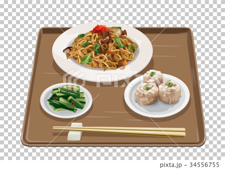 焼きそば・シュウマイ 34556755