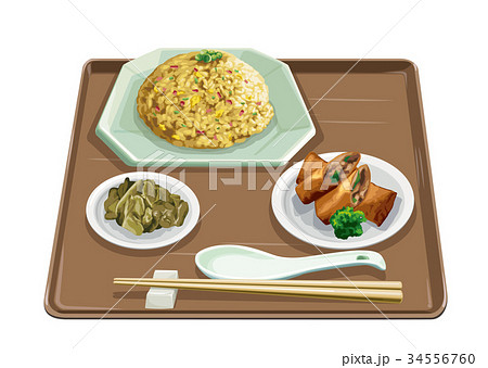 チャーハン・春巻 34556760