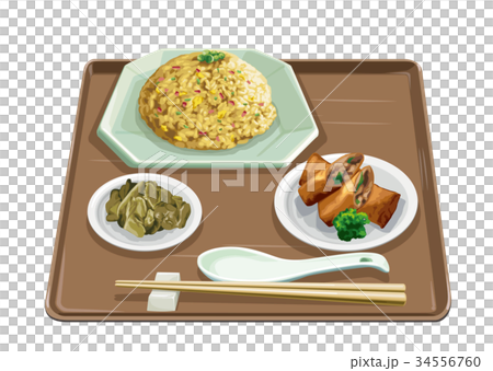 チャーハン・春巻 34556760