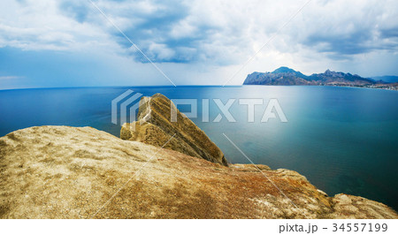 mountain and sea 34557199