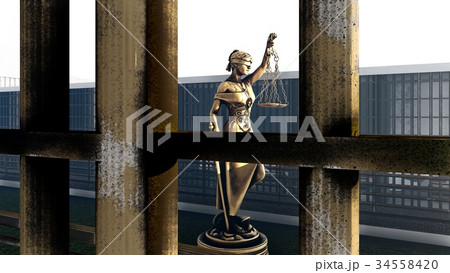 Conceptual illustration on existence in prison 3d 34558420