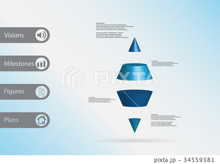 3D illustration infographic template 3D illustration infographic template 34559381