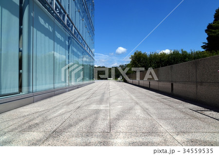 岡崎市美術博物館横の石畳 34559535