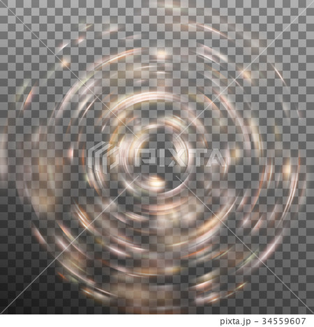 Abstract glowing ring on transparent backfround 34559607