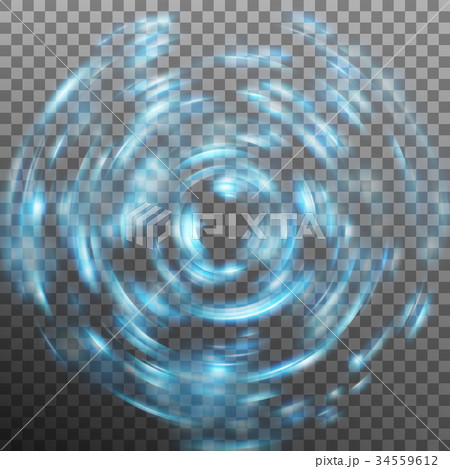 Abstract glowing ring on transparent backfround 34559612