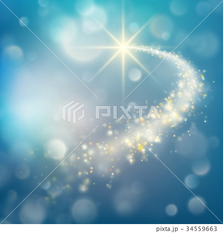 Spiral trail with bokeh effect. EPS 10 vector 34559663