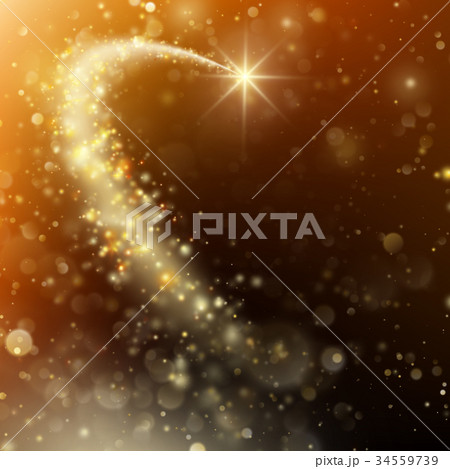 Glittering bokeh star dust template. EPS 10 vector 34559739