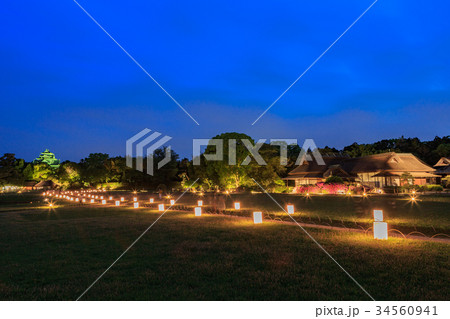岡山後楽園「夜間特別開園 春の幻想庭園」日本三名園 34560941