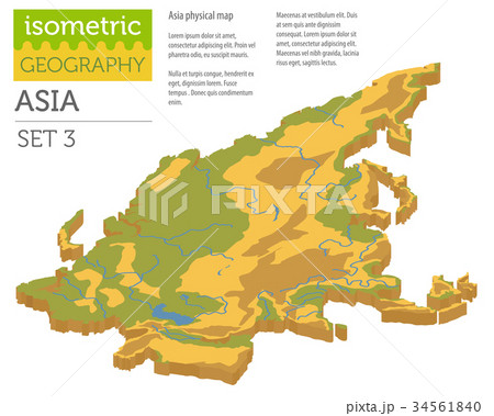 Isometric Asia physical map constructor elements  34561840