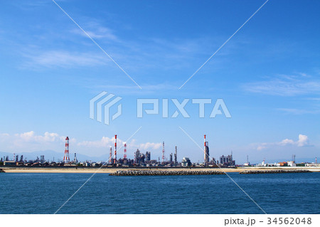 四日市市 コンビナートのある風景 四日市市 コンビナートのある風景 34562048