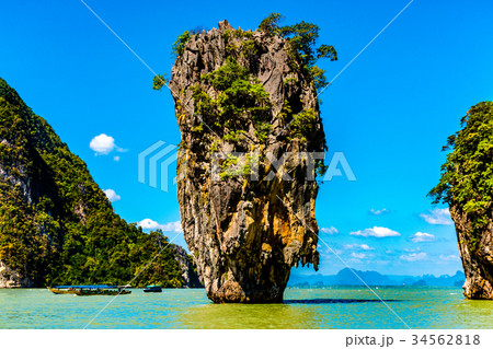 James Bond Island at Phang Nga Bay near Phuket 34562818