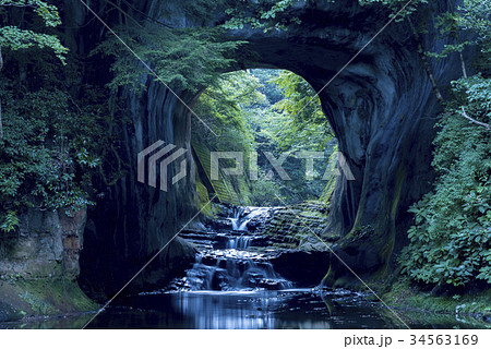 千葉県君津市 濃溝の滝 夜明け前 千葉県君津市 濃溝の滝 夜明け前 34563169