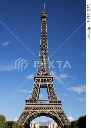 エッフェル塔　青空　La Tour Eiffel 34564270
