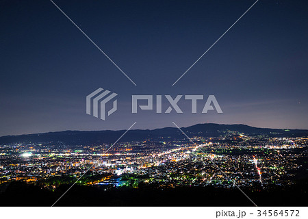 新日本三大夜景 奈良県奈良市若草山 ※2017年4月撮影 34564572