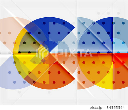 Circle elements on black background 34565544