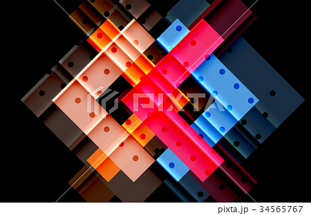 Color arrows on black background 34565767