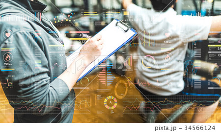 ジムトレーニング 34566124