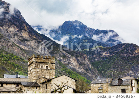 Village of Benasque. Huesca. Aragon. Spain 34569267