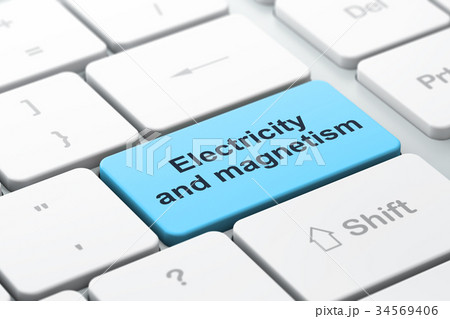 Science concept: Electricity And Magnetism on Science concept: Electricity And Magnetism on 34569406