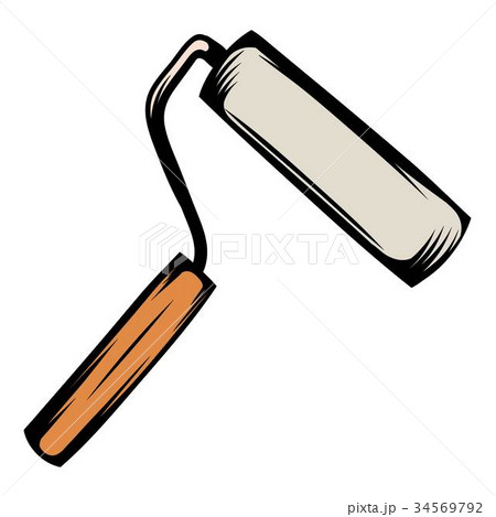 Paint roller icon cartoon Paint roller icon cartoon 34569792