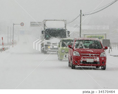 雪国の道路　一般道 34570464
