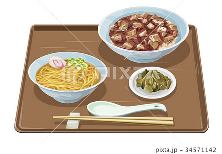 マーボー丼・半ラーメン 34571142