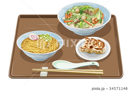 中華丼・半ラーメン・餃子 34571146