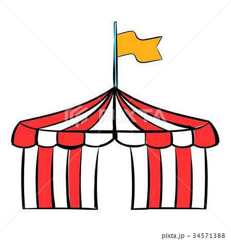 Circus tent icon cartoon Circus tent icon cartoon 34571388