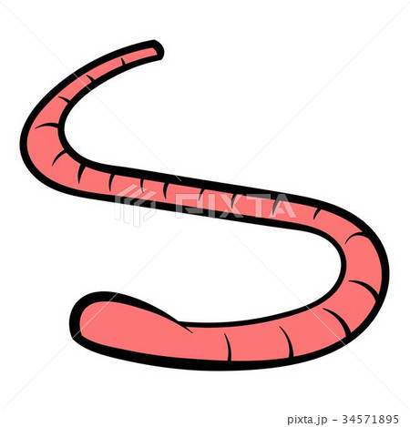 Earthworm icon, icon cartoon Earthworm icon, icon cartoon 34571895